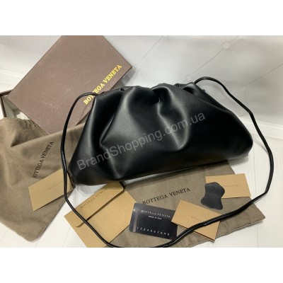 Сумка клатч Bottega Veneta pouch standart в черном цвете арт 20297