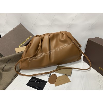 Сумка клатч Bottega Veneta pouch standart в рыжем цвете арт 20298