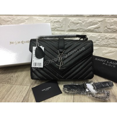 Стильная женская сумочка YSL из натуральной кожи арт 20289