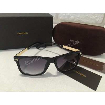 Солнцезащитные очки Tom Ford Lux чёрные MB1524