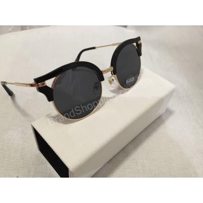 Солнцезащитные очки Dior gold  круглые S8517D