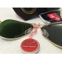 Солнцезащитные очки Ray Ban Aviator синие с оправа Gold 01494