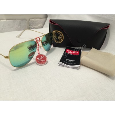 Солнцезащитные очки Ray Ban Aviator  оправа Gold 01493