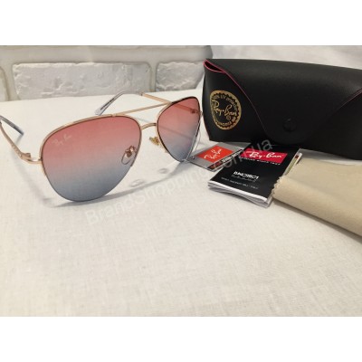 Солнцезащитные очки Ray Ban Aviator закат оправа Gold 0148