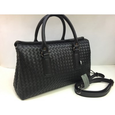 Изысканная женская сумка Bottega в черном цвете арт 2099