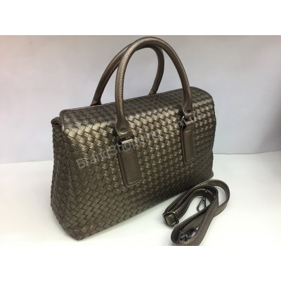 Изысканная женская сумка Bottega в бронзовом цвете арт 20100