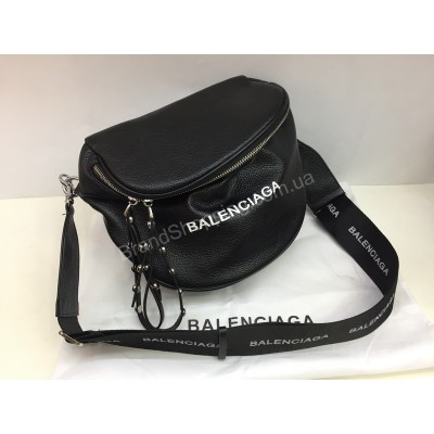 Сумка-бананка Balenciaga из натуральной кожи люкс качество арт 20107