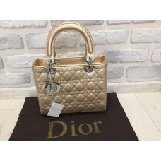 Сумка Lady Dior золото 7881