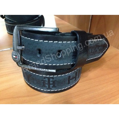 Кожаный ремень Tommy Hilfiger 0626 ширина 4,5см мужской/женский