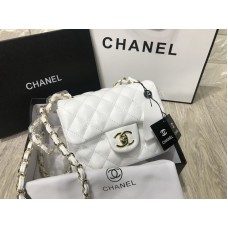 Сумочк Chanel Classic mini в белом цвете арт 20533