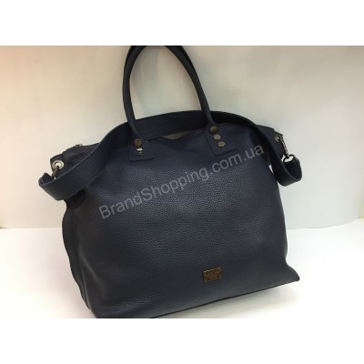 Женская сумка Philipp Plein из натуральной кожи в синем цвете арт 20126