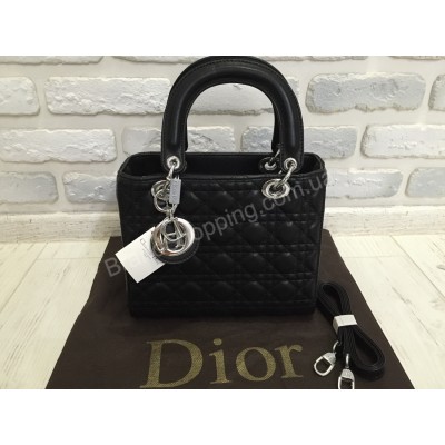 Оригинальная женская сумка Lady Dior черная 788B