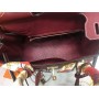 Кожаная сумка Hermes Birkin Lux 30 см цвет марсал 1359