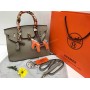 Кожаная сумка Hermes Birkin Lux беж 30см арт1360