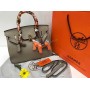 Кожаная сумка Hermes Birkin Lux беж 30см арт1360