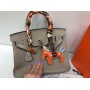 Кожаная сумка Hermes Birkin Lux беж 30см арт1360