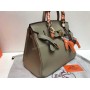 Кожаная сумка Hermes Birkin Lux беж 30см арт1360