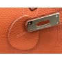 Шикарная сумочка Hermes Birkin lux в оранжевом цвете 35 см 1676