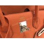 Шикарная сумочка Hermes Birkin lux в оранжевом цвете 35 см 1676