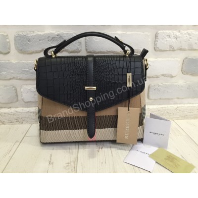 Стильная женская сумочкаBurberry чёрная 8819