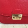 Модная женская сумка Furla safiano красная 108