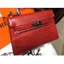 ХИТ! Ультра модная сумочка Hermes Kelly mini рептилия арт 20350