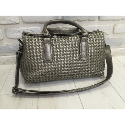 Солидная женская кожаная сумка Bottega gold 2122G