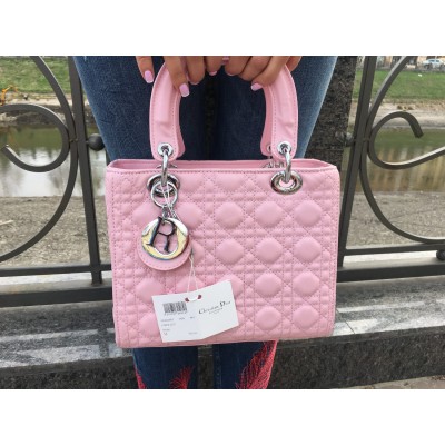 Кожаная сумочка Lady Dior 0473