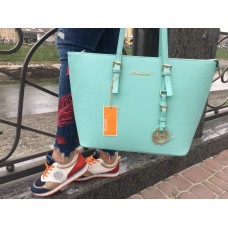 Вместительная женская сумка Michael Kors 2198G blue