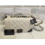 Сумка кожаная женская  Chanel boy слоновая кость 30665