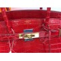 Сумка  Hermes Birkin Lux в натуральной коже с эмитацией  крокодила 1681