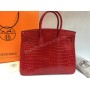 Сумка  Hermes Birkin Lux в натуральной коже с эмитацией  крокодила 1681