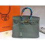 Очень красивая сумочка  Hermes Birkin Lux  в нежно-голубом цвете длина 35см  арт 1678