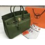 Брендовая сумочка Hermes Birkin 35см и 30 см в люкс качестве цвет зеленый 17841