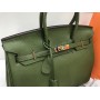 Брендовая сумочка Hermes Birkin 35см и 30 см в люкс качестве цвет зеленый 17841