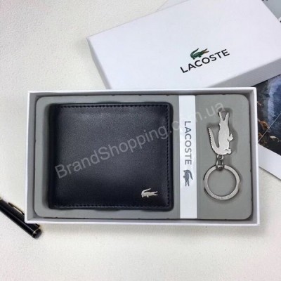 Набор кошелек и брелок Lacoste арт 20332