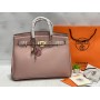 Сумка женская Hermes Birkin 35 см в нежно- пудровом цвете арт 21517