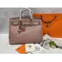 Сумка женская Hermes Birkin 35 см в нежно- пудровом цвете арт 21517