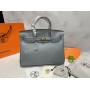 Сумка Hermes Birkin 35см в голубом цвете арт 21518