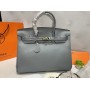 Сумка Hermes Birkin 35см в голубом цвете арт 21518