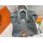 Сумка Hermes Birkin 35см в голубом цвете арт 21518