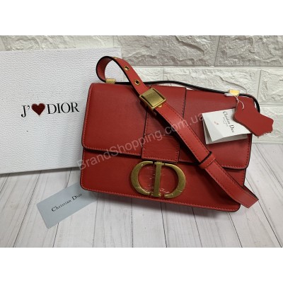 Сумка женская Dior реплика натуральная кожа в красном цвете  арт 20323