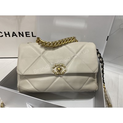 Chanel сумка реплика в белом цвете арт 21519