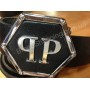 Кожаный ремень Philipp Plein 0686 ширина 4см мужской/женский