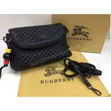 Сумка кожаная Burberry black 1319