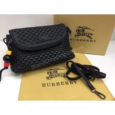 Сумка кожаная Burberry black 1319