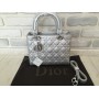 Модная оригинальная  женская сумка Lady Dior silver 368S