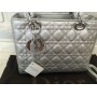 Модная оригинальная  женская сумка Lady Dior silver 368S