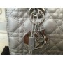 Модная оригинальная  женская сумка Lady Dior silver 368S