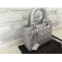 Модная оригинальная  женская сумка Lady Dior silver 368S